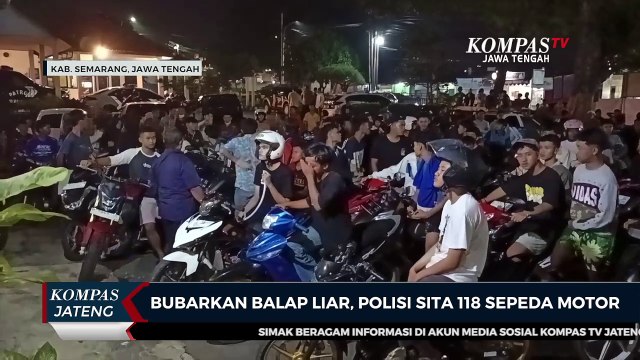 Bubarkan Balap Liar, Polisi Sita 118 Sepeda Motor