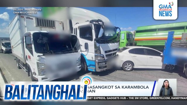 8 sasakyan, nasangkot sa karambola sa Villasis, Pangasinan | Balitanghali