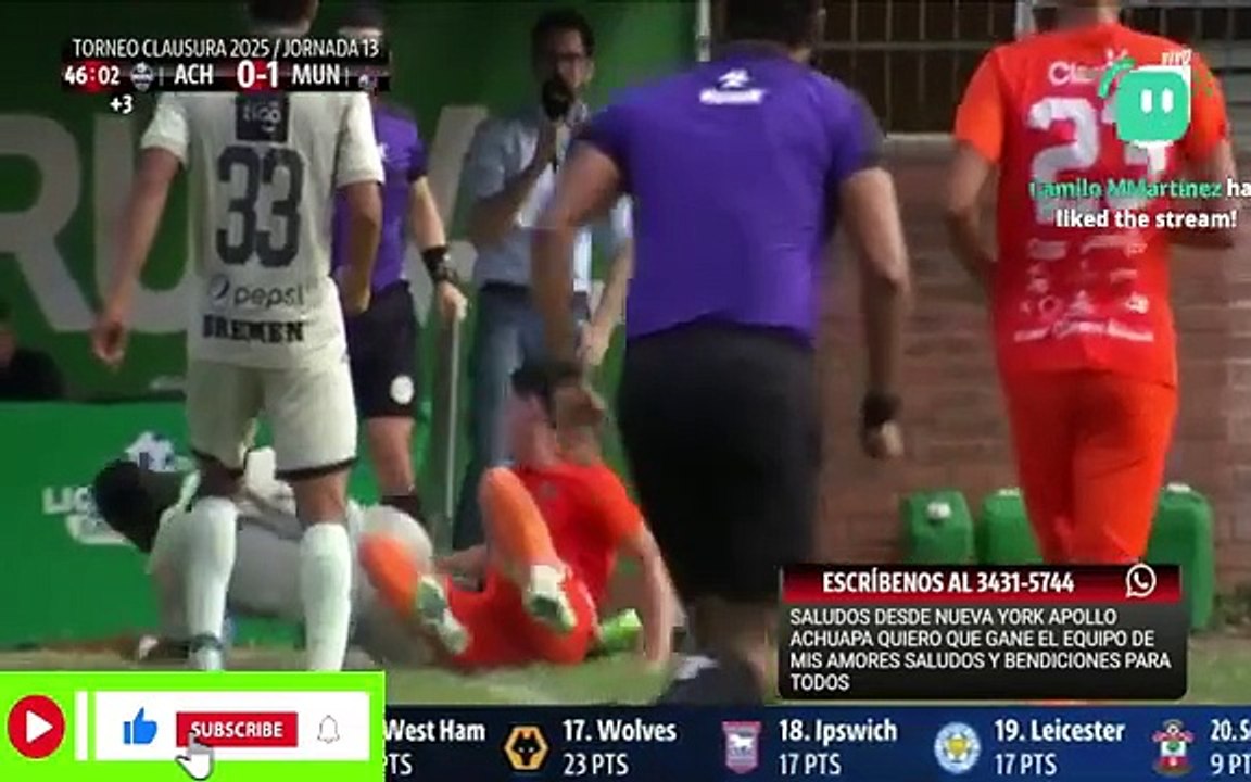 Achuapa vs Municipal Jornada 13 Torneo Clausura 2025