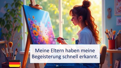 ✅Malen ist mein Hobby.✅ Ich lerne Deutsch mit Geschichten