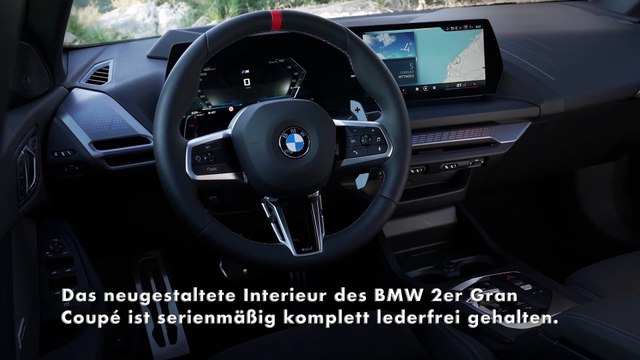 Das neue BMW 2er Gran Coupé - Lederfreies Interieur in hochwertigem Premium-Ambiente