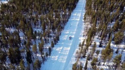 Alpine A390 - Cold tests Kiruna - Driving Video