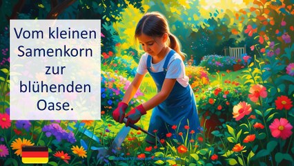 ✅Vom kleinen Samenkorn zur blühenden Oase.✅ Ich lerne Deutsch mit Geschichten
