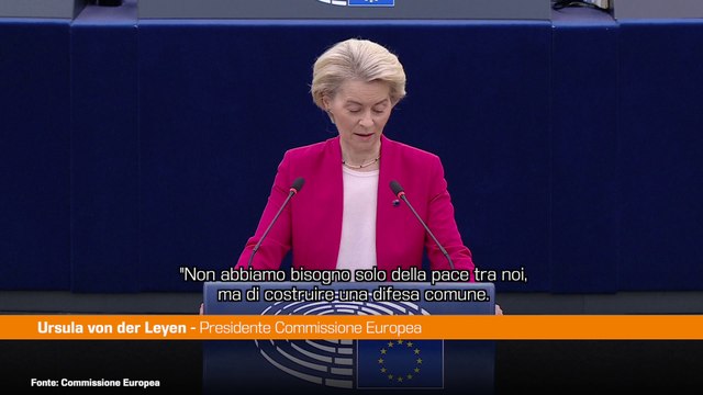 Ue, von der Leyen cita De Gasperi C'è bisogno di una difesa comune