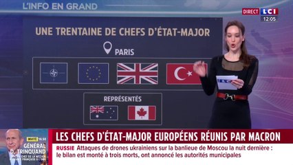 Les chefs d'Etat Major Europeens réunis par Macron - Laura Pouget sur LCI (11/03/2025)