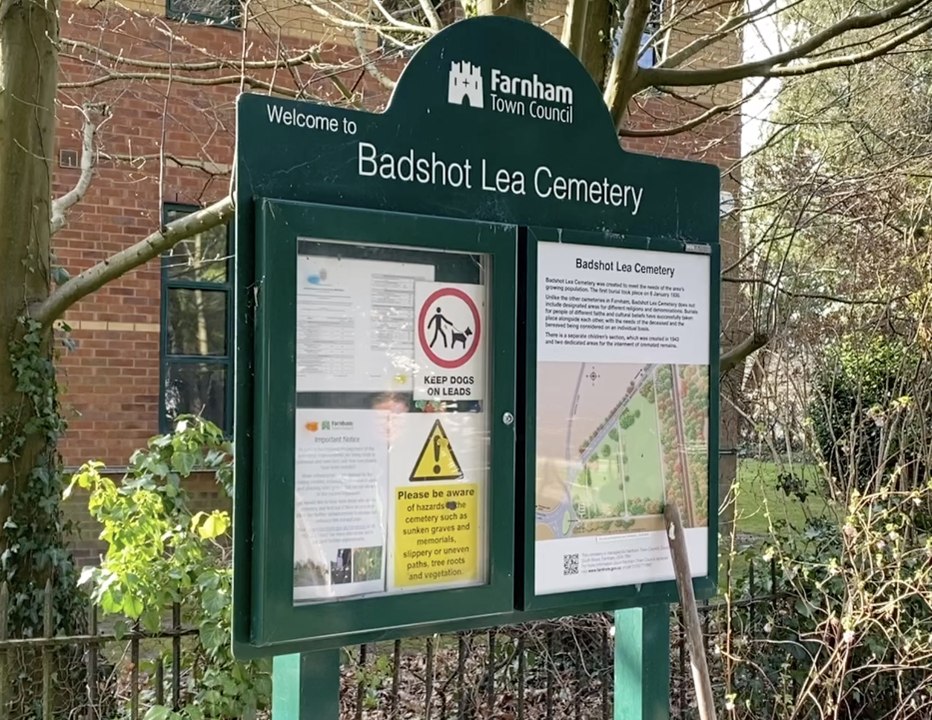 Sprucing up Badshot Lea Cemetery