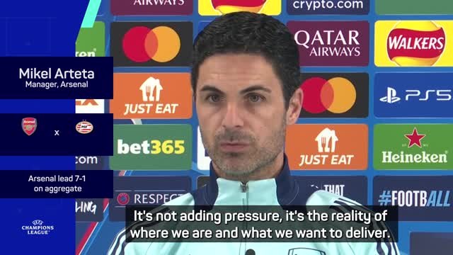 Arteta conscious of Arsenal demand for trophies