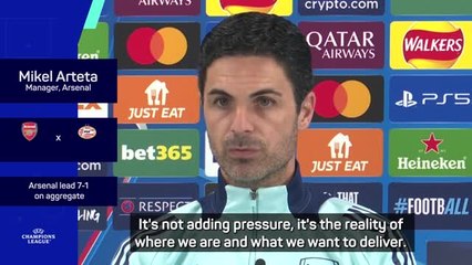 Arteta conscious of Arsenal demand for trophies