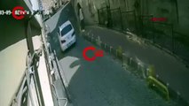 Fatih'te ileri yerine geri vites yaptı; yoldan geçen kadına çarptı