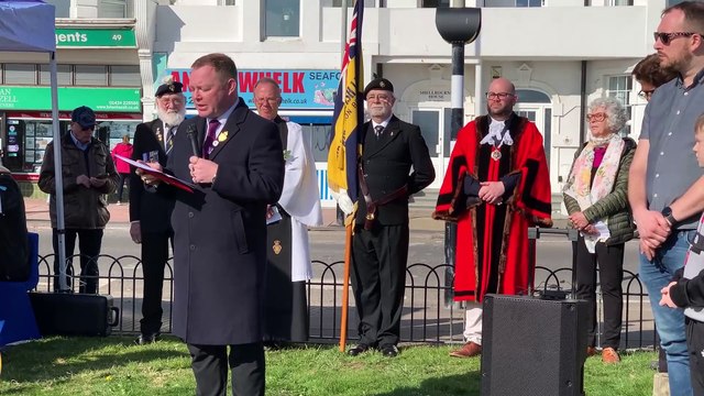 National Covid Day of Reflection in Bexhill, East Sussex, on March 9 2025