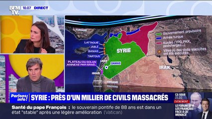 Syrie: selon Georges Malbrunot, grand reporter au Figaro, "on a la preuve que le nouveau pouvoir ne contrôle pas ses forces de sécurité"