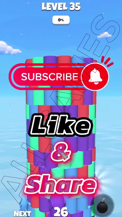 Tower Color LVL 35 Gameplay FUN GAME #shorts #TowerColor #fungames #viralvideo