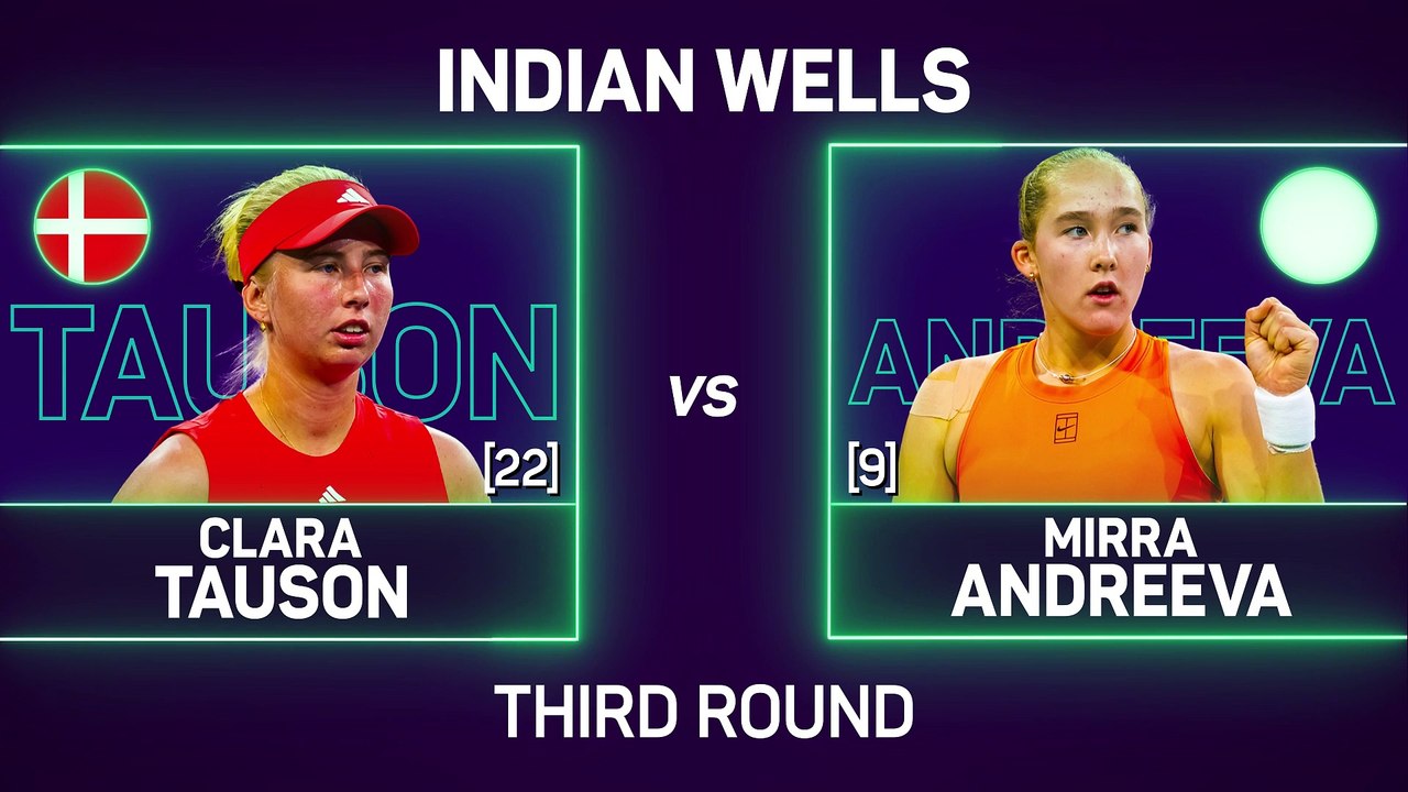 Andreeva breezes past Tauson to set up Rybakina showdown at Indian Wells