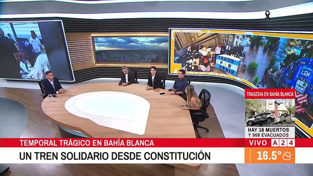 Tren solidario parte hacia Bahía Blanca con donaciones para afectados por inundaciones