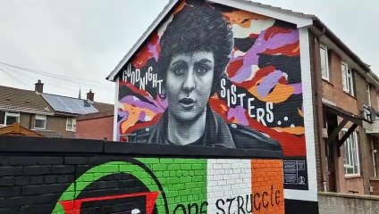 New Nell McCafferty mural in Derry