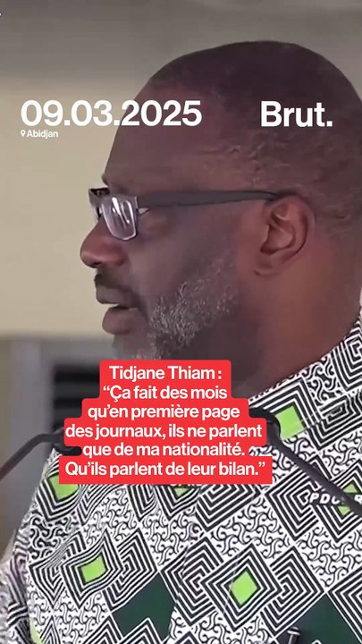 Tidjane Thiam : "Ils ne parlent que de ma nationalité, qu'ils parlent de leur bilan."