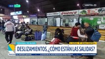 Viajes al occidente desde Cochabamba sufren retrasos por deslizamientos y al oriente solo se va por la ruta antigua