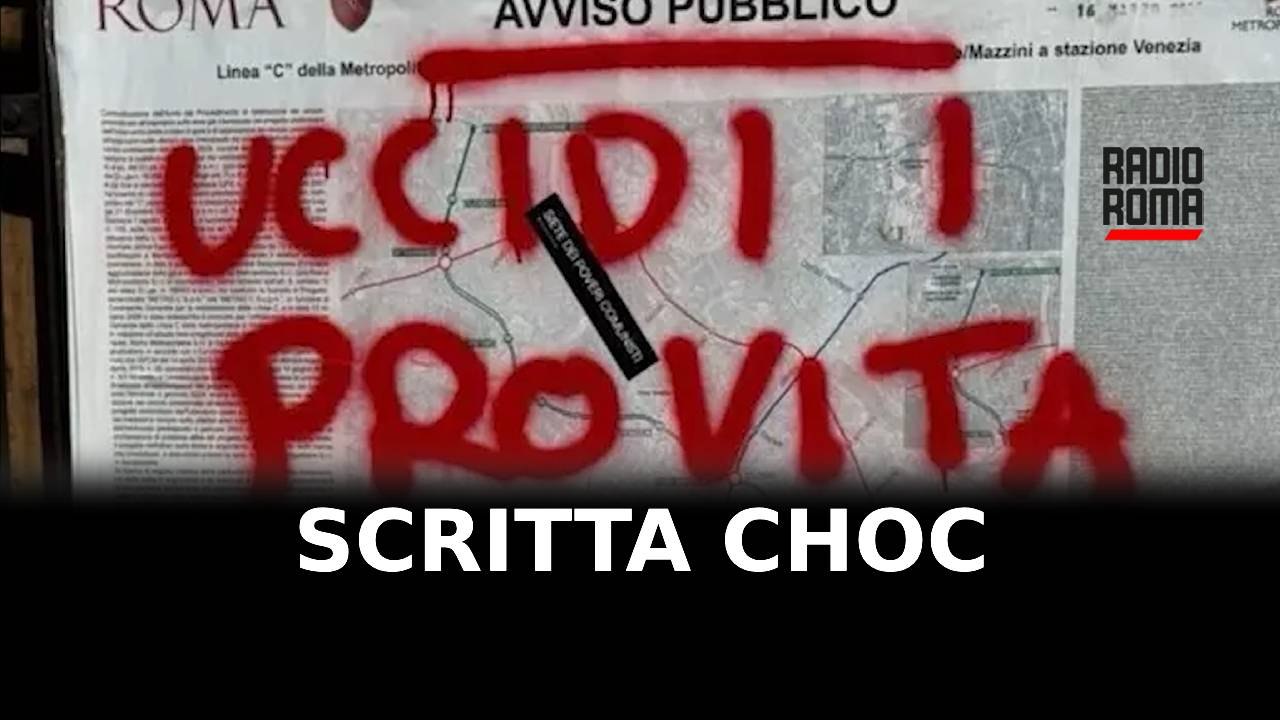 Scritta choc a Roma, minacce contro Pro Vita