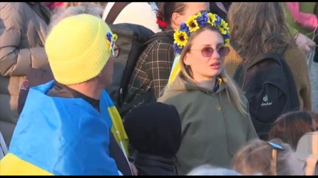 A Berlino mega manifestazione di sostegno per l'Ucraina