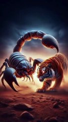 Scorpion+Tiger Hybrid fusion#animal#shorts#youtube#shortfeed