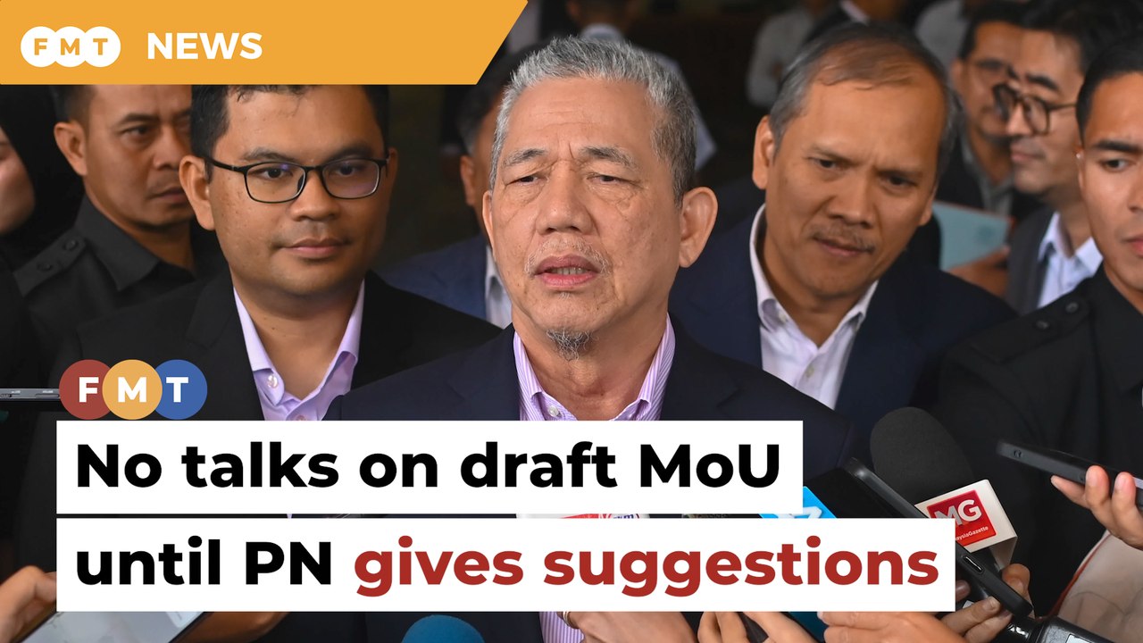 No talks on draft MoU until PN gives suggestion...