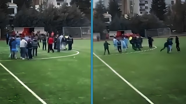 Elazığ’da amatör maçta hakemlere tekme tokatlı saldırı