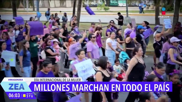 México se pintó de morado; así se vivió la marcha del 8M en algunas partes del país