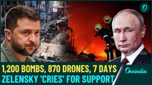 Putin Escalates Ukraine War : after 'U.S. Support': 1,200 Bombs, 870 Drones, 80 Missiles in a Week