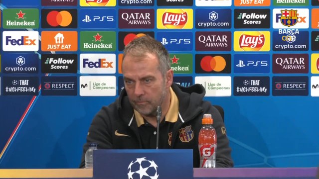 HANSI FLICK, rueda de prensa completa previa al FC BARCELONA vs BENFICA de la CHAMPIONS LEAGUE