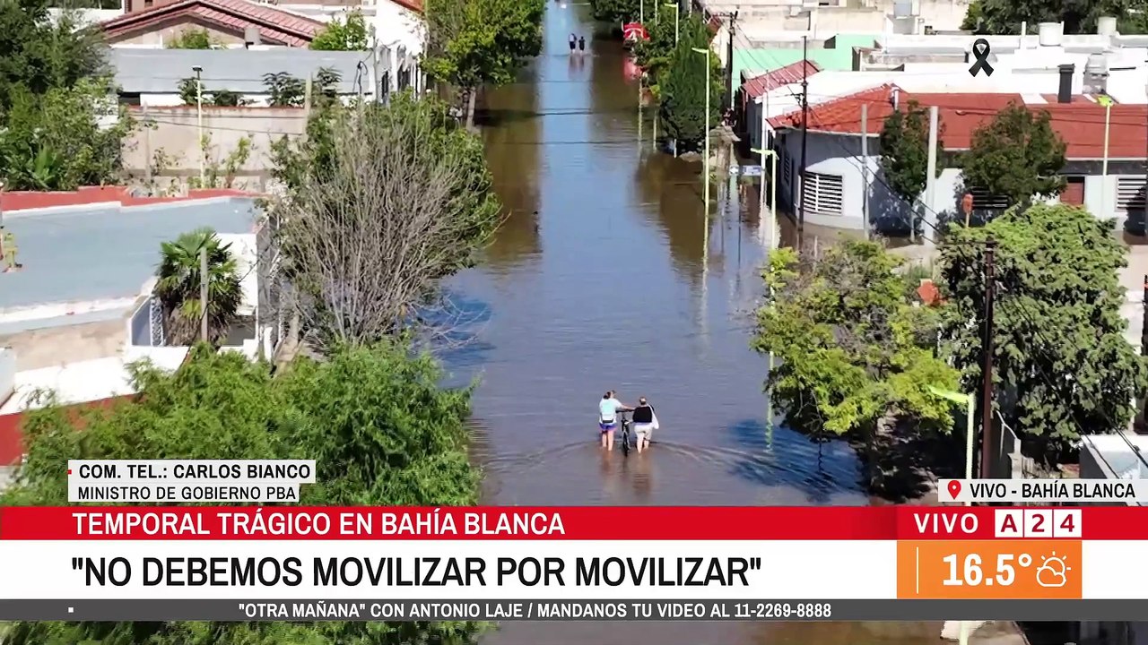 🔴 TEMPORAL TRÁGICO EN BAHÍA BLANCA: "VA A SER MUY COSTOSO REPARAR EL DAÑO" - CARLOS BIANCO
