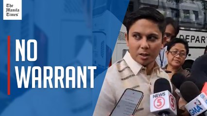 DOJ on ICC Warrant: No Arrest Notice Yet