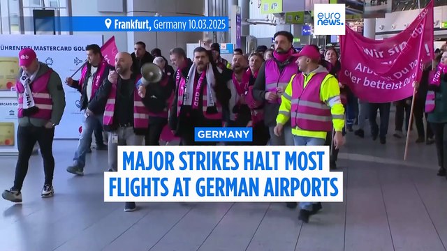 Thousands of flights cancelled across Germany due to major strike action at 13 airports