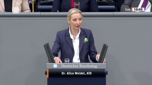 Alice Weidel knöpft sich die Grünen vor! 😂 - AfD-Fraktion im Bundestag