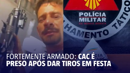 CAC é preso depois de atirar para o alto durante festa