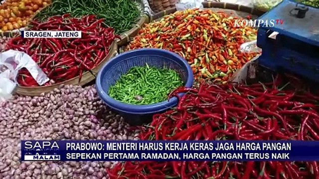 Keterangan Presiden Prabowo soal Tugas Menteri Jaga Harga Pangan Selama Ramadan & Jelang Lebaran