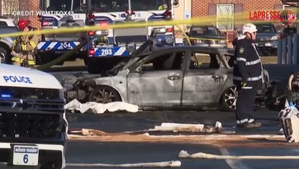 Pennsylvania, aereo precipita su un parcheggio