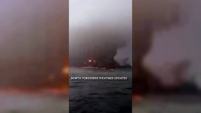 Incidente tra navi nel Mare del Nord: petroliera e nave cargo in fiamme