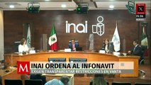INAI ordena al Infonavit transparentar restricciones en venta de viviendas a crédito