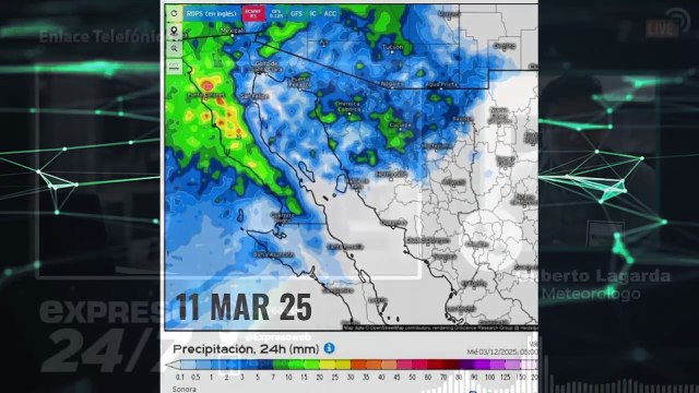 Nuevo frente frío y posibles lluvias en Sonora por baja presión