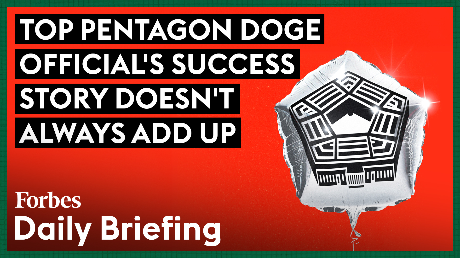 A High-Ranking Pentagon Official Resembles a Prominent Founder, but His Background Raises Questions.