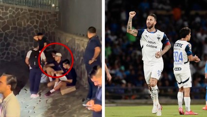 Monterrey: Sergio Ramos y la viral cena tras su gol con el equipo... ¡sentado en el suelo!