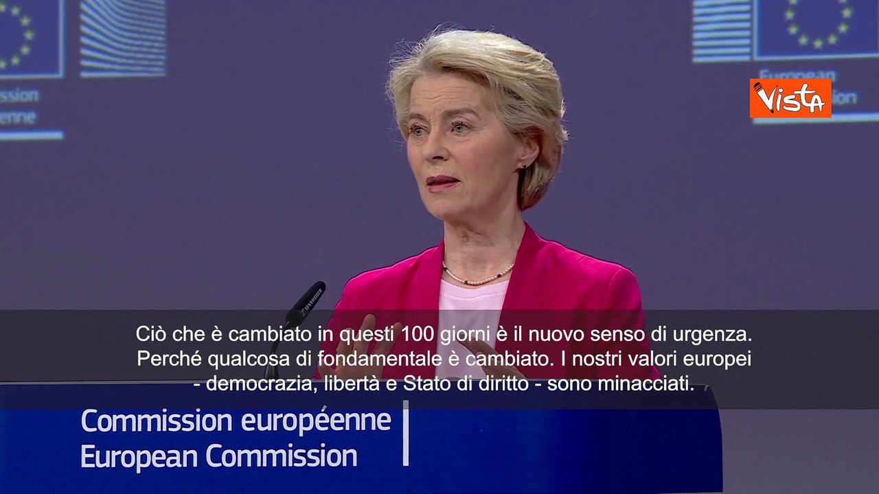 Von der Leyen: "Il mondo ? cambiato, nostri valori minacciati"