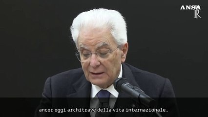 Mattarella: "Minacciare l'uso di nucleare e' una sconsideratezza inquietante"