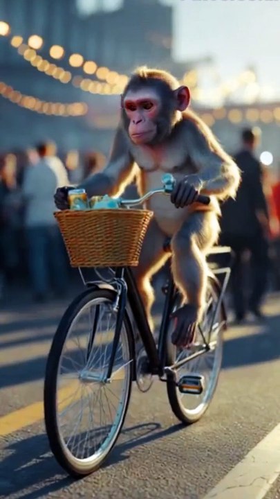 Here the monkey has fallen into the water below. The cobra has caught him. The monkey started doing mischief with the skull. It was bothering him. Can I serve you