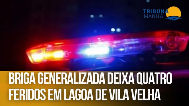 Briga generalizada deixa quatro feridos em lagoa de Vila Velha