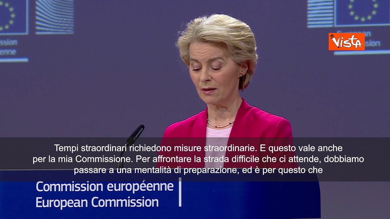 Von der Leyen: Tempi straordinari richiedono misure straordinarie, convoco Collegio sicurezza