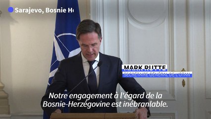 L'Otan "soutient" l'intégrité territoriale de la Bosnie (Rutte)