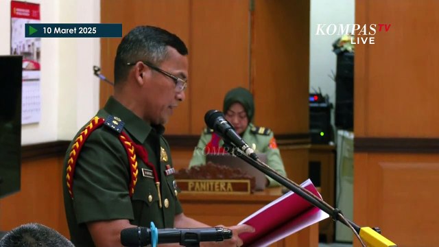 Kesaksian Kasir Kasus Penembakan Bos Rental Dibacakan Oditur Militer
