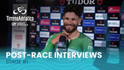 Tirreno Adriatico 2025 | Stage 1: Post-race interviews