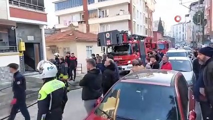 Eline çakmağı alan 4 yaşındaki çocuk evi yaktı